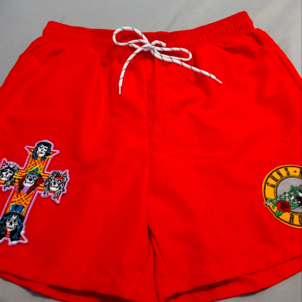 Reworked Red Guns N Roses Bathing Suit